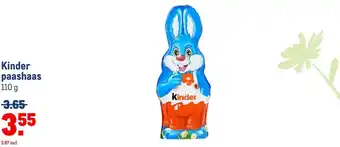 Makro Kinder paashaas 110 g aanbieding