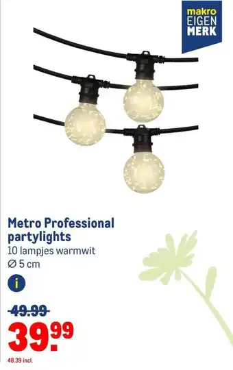 Makro Metro Professional partylights aanbieding