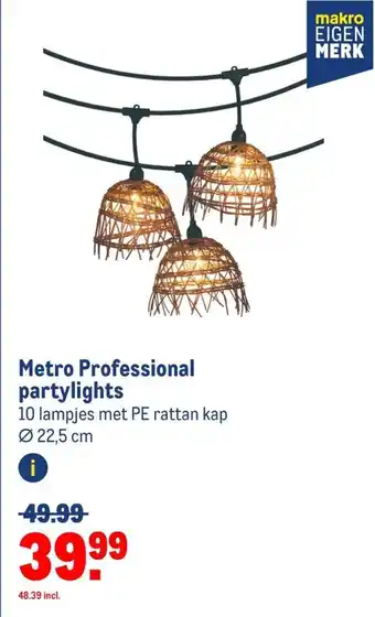 Makro Metro Professional partylights aanbieding