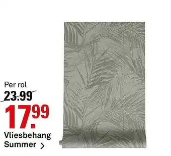 Karwei Vliesbehang Summer aanbieding