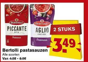 Hoogvliet Bertolli pastasauzen aanbieding