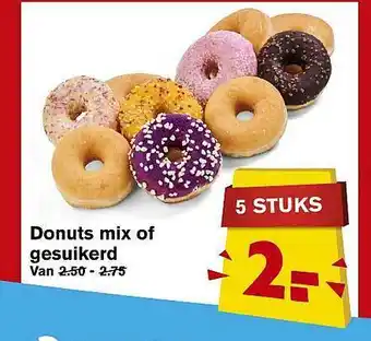 Hoogvliet Donuts mix of gesuikerd aanbieding