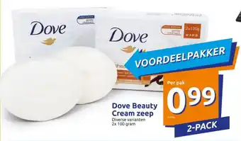 Action Dove Beauty Cream zeep 2*100g aanbieding