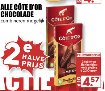 MCD Supermarkt Cote D'or chocolade 2st aanbieding