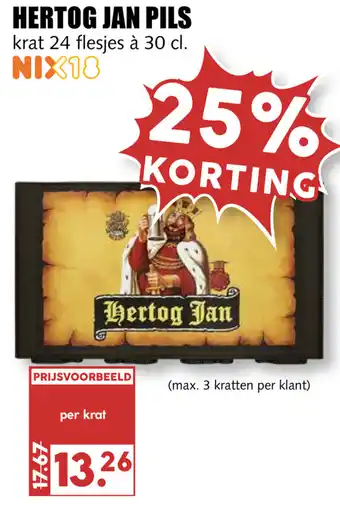 MCD Supermarkt Hertog Jan pils 24*300ml aanbieding