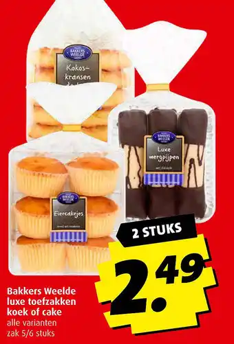 Boni Bakkers Weelde luxe toefzakken koek of cakeBakkers Weelde luxe toefzakken koek of cake aanbieding