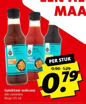 Boni Sum&Sam woksaus 175ml aanbieding