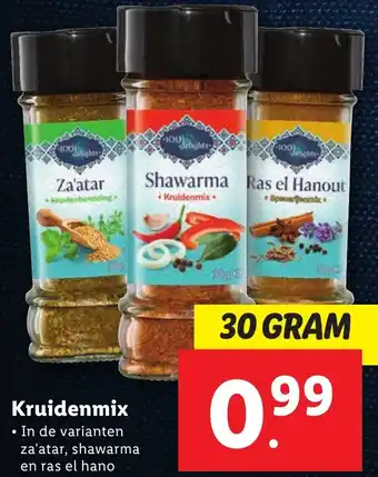 Lidl Kruidenmix 30 gram aanbieding