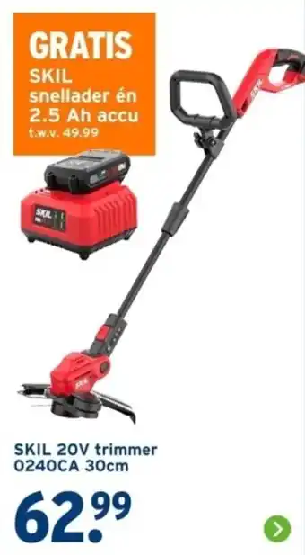 GAMMA SKIL 20V trimmer 0240CA 30cm aanbieding