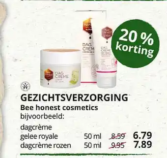 Natuurwinkel Gezichtsverzorging Bee Honest Cosmetics 20% Korting aanbieding