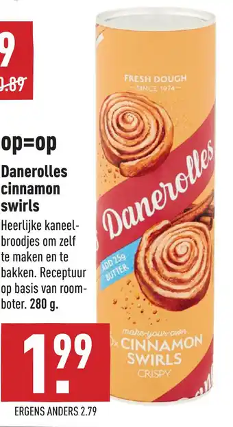 ALDI Danerolles cinnamon swirls aanbieding