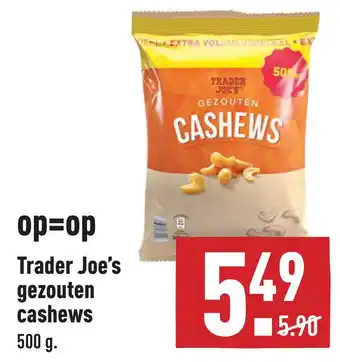 ALDI Trader Joe's gezouten cashews ews aanbieding