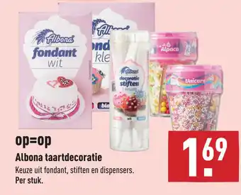 ALDI Albona taartdecoratie aanbieding