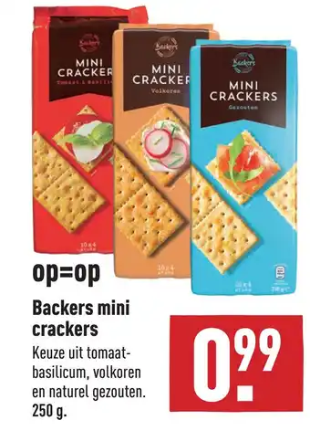 ALDI Backers mini crackers aanbieding