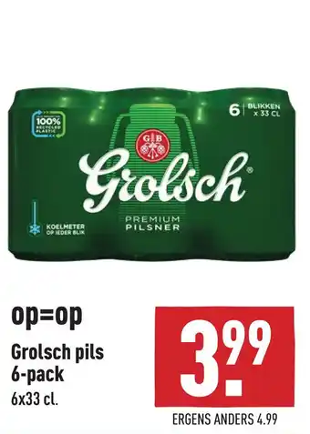 ALDI Grolsch pils 6-pack aanbieding