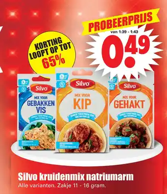 Dirk Silvo kruidenmix natriumarm aanbieding