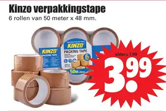 Dirk Kinzo verpakkingstape aanbieding