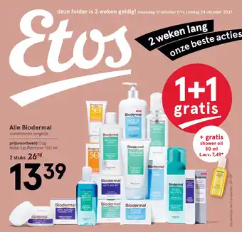 Etos Alle Biodermal aanbieding