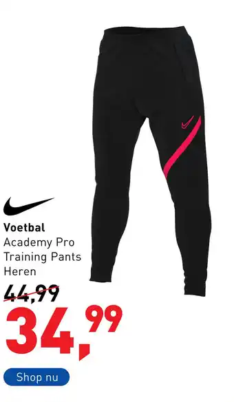 Intersport Nike Voetbal Academy Pro Training Pants aanbieding