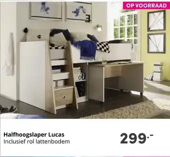 Baby & Tiener Halfhoogslaper Lucas Inclusief rol lattenbodem aanbieding