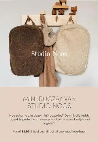 Baby & Tiener Mini Rugzak Van Studio Noos aanbieding