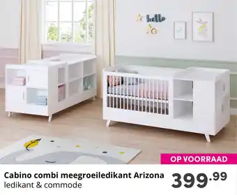 Baby & Tiener Cabino combi meegroeiledikant Arizona aanbieding