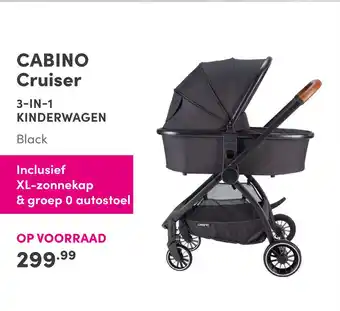 Baby & Tiener CABINO Cruiser 3-IN-1 KINDERWAGEN aanbieding