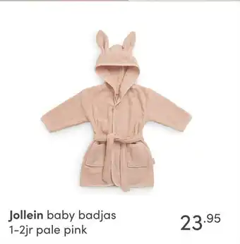 Baby & Tiener Jollein baby badjas 1-2jr pale pink aanbieding