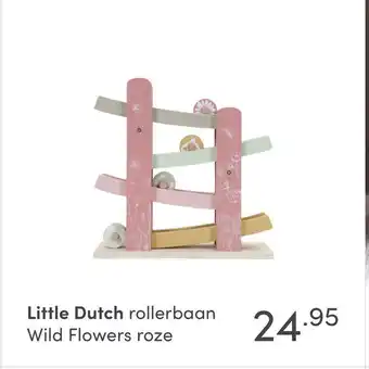 Baby & Tiener Little Dutch rollerbaan Wild Flowers roze aanbieding