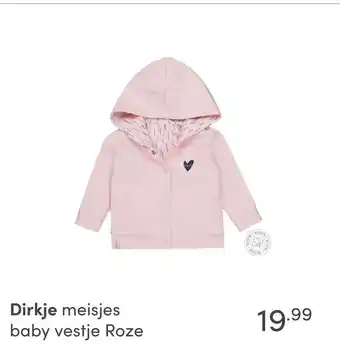 Baby & Tiener dirkje meisjes -aby vestje Roze aanbieding