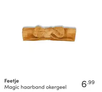 Baby & Tiener Feefje Magic haarband okergeel aanbieding