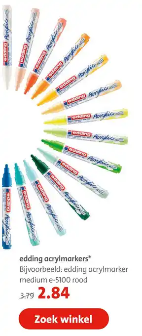 Bruna edding acrylmarkers* aanbieding