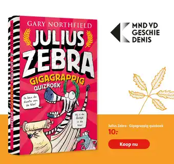 Bruna Julius Zebra - Gigagrappig quizboek aanbieding