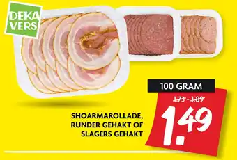 Dekamarkt Shoarmarollade, Runder Gehakt Of Slagers Gehakt aanbieding