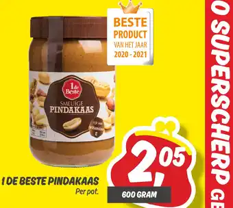 Dekamarkt 1 De Beste Pindakaas aanbieding