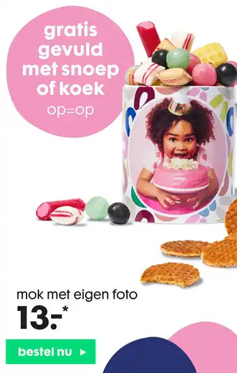 HEMA Mok Met Eigen Foto aanbieding