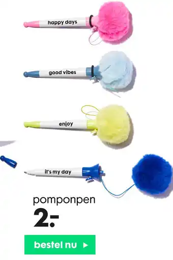 HEMA Pomponpen aanbieding