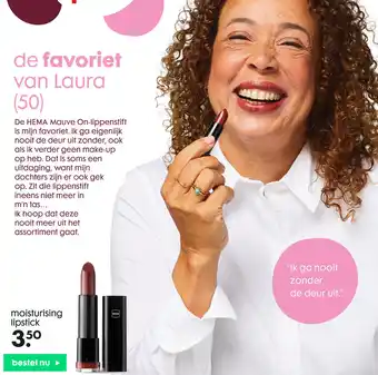 HEMA moisturising lipstick aanbieding