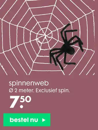 HEMA spinnenweb aanbieding