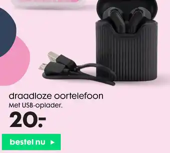 HEMA draadloze oortelefoon aanbieding