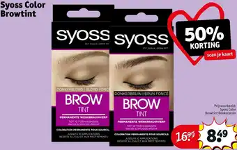 Kruidvat Syoss Color Browtint aanbieding