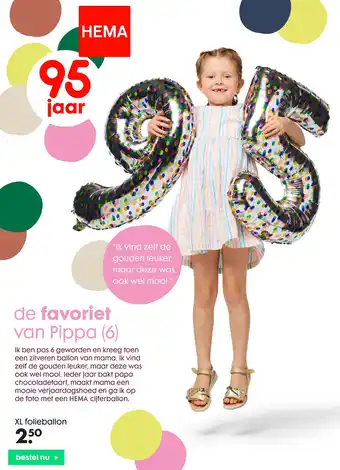 HEMA XL folieballon aanbieding