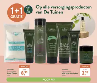 Holland & Barrett Op alle verzorgingsproducten van De Tuinen aanbieding