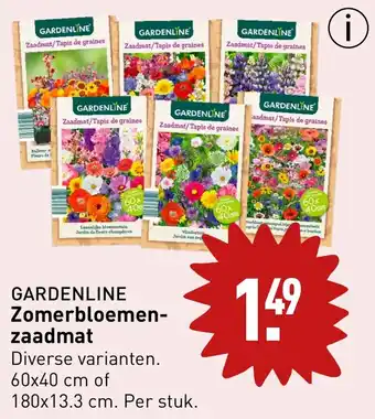 ALDI GARDENLINE Zomerbloemen zaadmat aanbieding