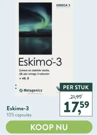 Holland & Barrett Eskimo-3 105 capsules aanbieding