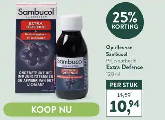 Holland & Barrett Op alles van Sambucol aanbieding