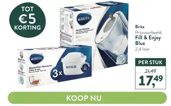 Holland & Barrett Brita Fill & Enjoy Blue 2,4 liter aanbieding