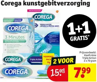 Kruidvat Corega kunstgebitverzorging aanbieding