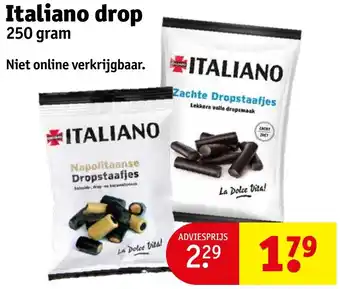 Kruidvat Italiano drop 250 gram aanbieding