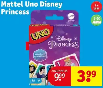 Kruidvat Mattel Uno Disney Princess aanbieding